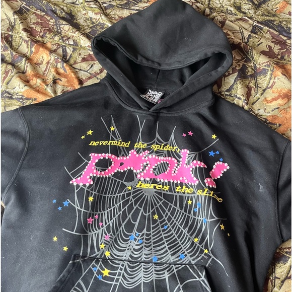 pink hoodie